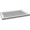 Ekena Millwork Vertical Surface Mount PVC Gable Vent: Functional, w/ 2"W x 1-1/2"P Brickmould Frame, 28"W x 18"H GVPVE28X1802SF - alternate 3